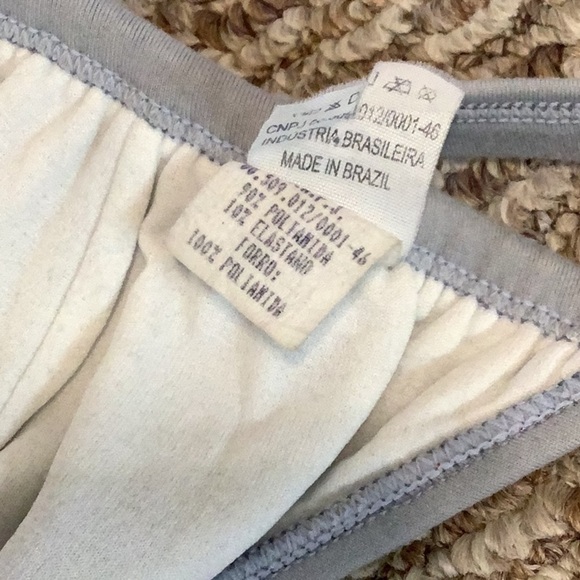 Costa Leste Size Small Grey Triangle Bikini Top With Back Tie. Preowned - Picture 6 of 6